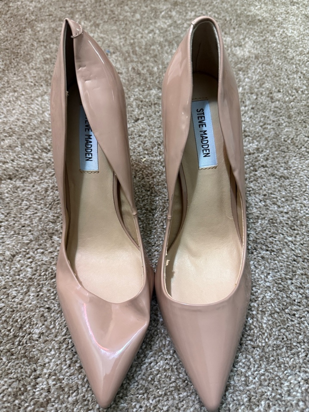 Steve Madden Blush Patent Pointed-Toe Pumps